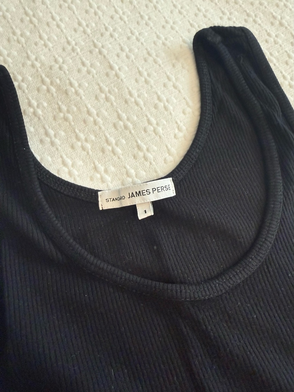 James Perse Ribbed Tank Top - Picture 3 of 5